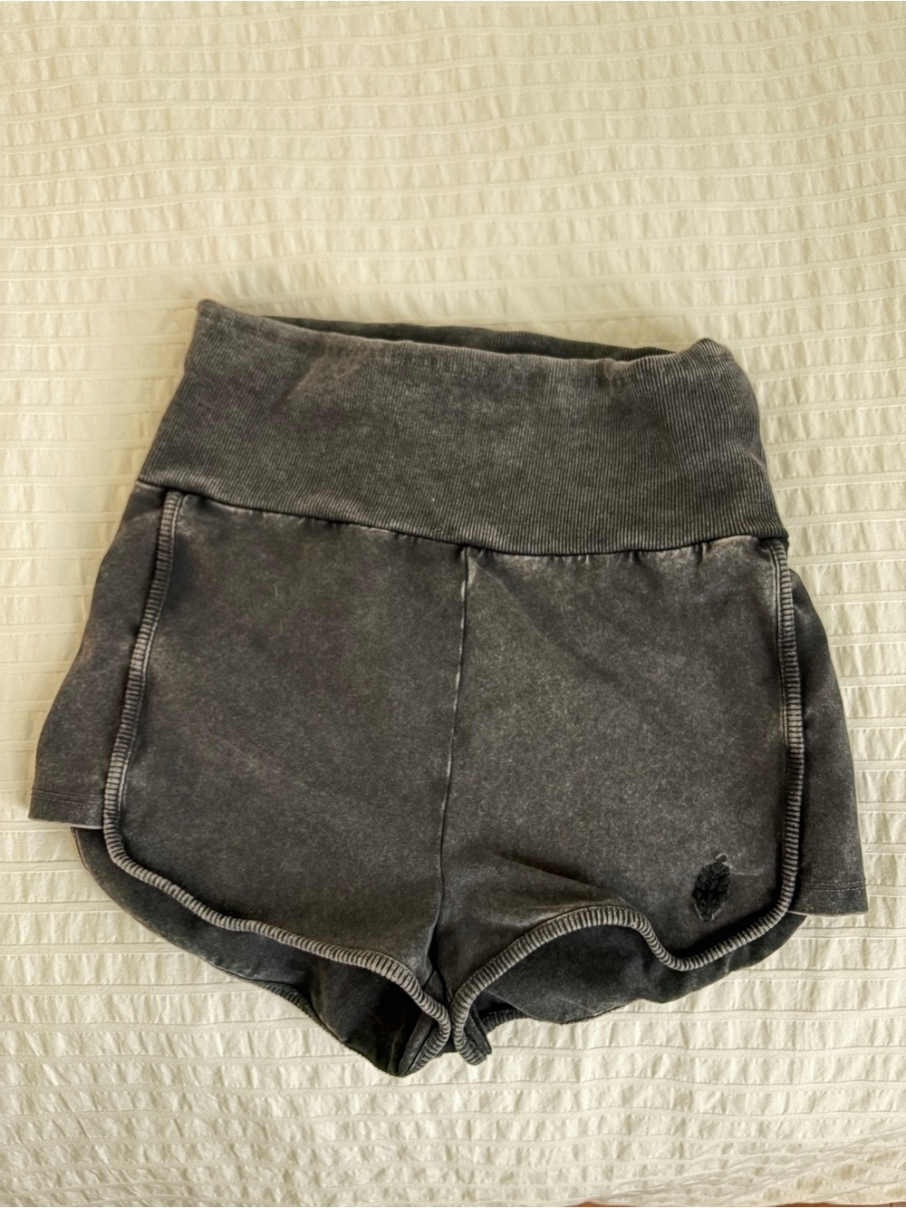 FP Movement by Free People Washed Charcoal High-Rise Athletic Shorts